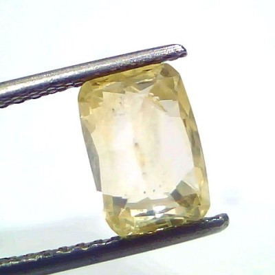 3.72 Ct IGI Certified Unheated Untreated Natural Ceylon Yellow Sapphire