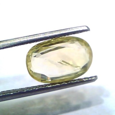 3.80 Ct Unheated Untreated Natural Ceylon Yellow Sapphire Gems