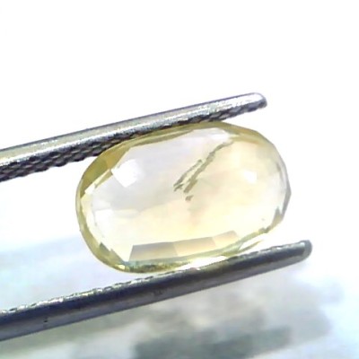 3.80 Ct Unheated Untreated Natural Ceylon Yellow Sapphire Gems
