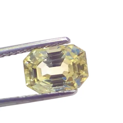 3.73 Ct GII Certified Unheated Untreated Natural Ceylon Yellow Sapphire Pukhraj AAA