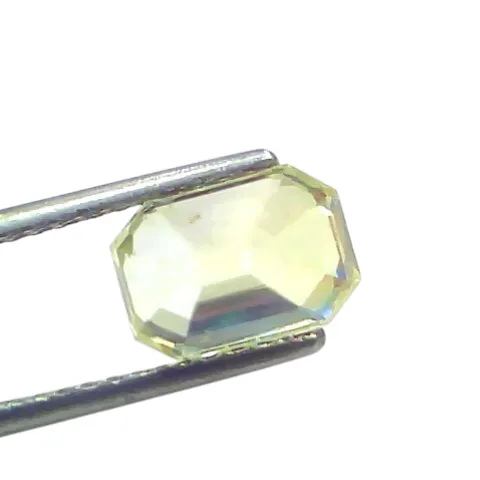 3.73 Ct GII Certified Unheated Untreated Natural Ceylon Yellow Sapphire Pukhraj AAA