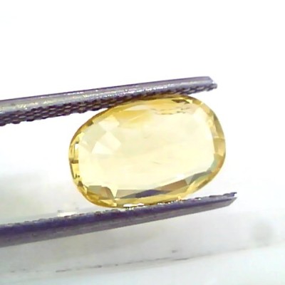 3.78 Ct 6.25 Ratti Unheated Untreated Natural Ceylon Yellow Sapphire