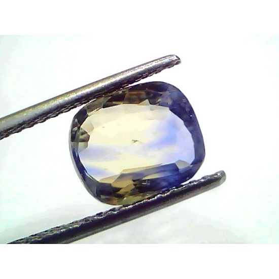 3.78 Ct Certified Unheated Natural Yellow Blue Pitambari Sapphire