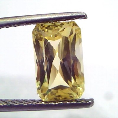 3.79 Ct GII Certified Unheated Untreated Natural Ceylon Yellow Sapphire