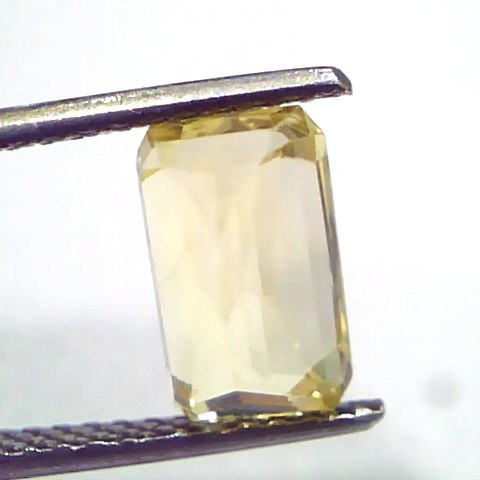 3.79 Ct GII Certified Unheated Untreated Natural Ceylon Yellow Sapphire