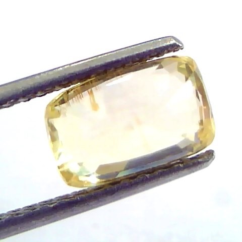 3.87 Ct IGI Certified Unheated Untreated Natural Ceylon Yellow Sapphire