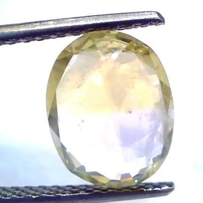 3.98 Ct Unheated Untreated Ceylon Yellow Blue Pitambari Pukhraj Neelam