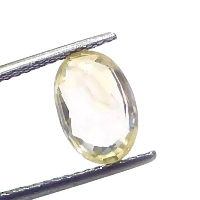 3.91 Ct GII Certified Unheated Untreated Natural Ceylon Yellow Sapphire 3.91 Ct GII Certified Unheated Untreated Natural Ceylon Yellow Sapphire