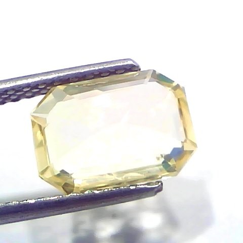 3.95 Ct GII Certified Unheated Untreated Natural Ceylon Yellow Sapphire AA