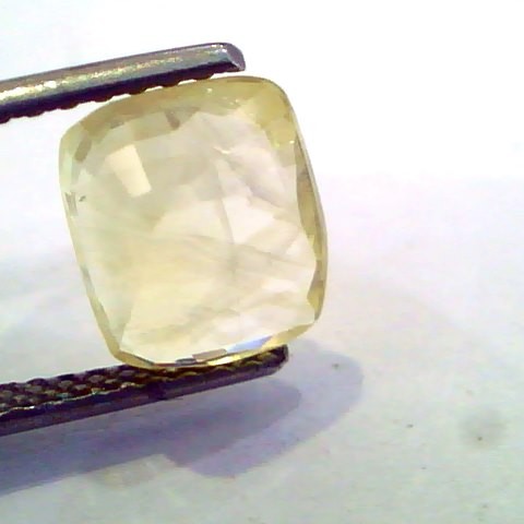 3.98 Ct Unheated Untreated Natural Ceylon Yellow Sapphire Pukhraj