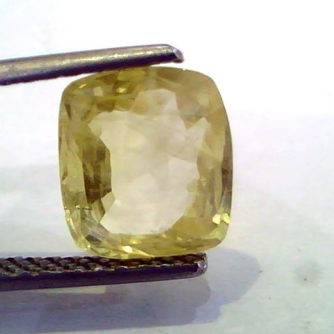 3.98 Ct Unheated Untreated Natural Ceylon Yellow Sapphire Pukhraj