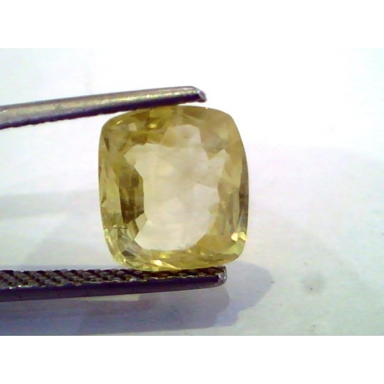 3.98 Ct Unheated Untreated Natural Ceylon Yellow Sapphire Pukhraj