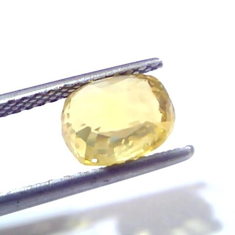 3.96 Ct GII Certified Unheated Untreated Natural Ceylon Yellow Sapphire