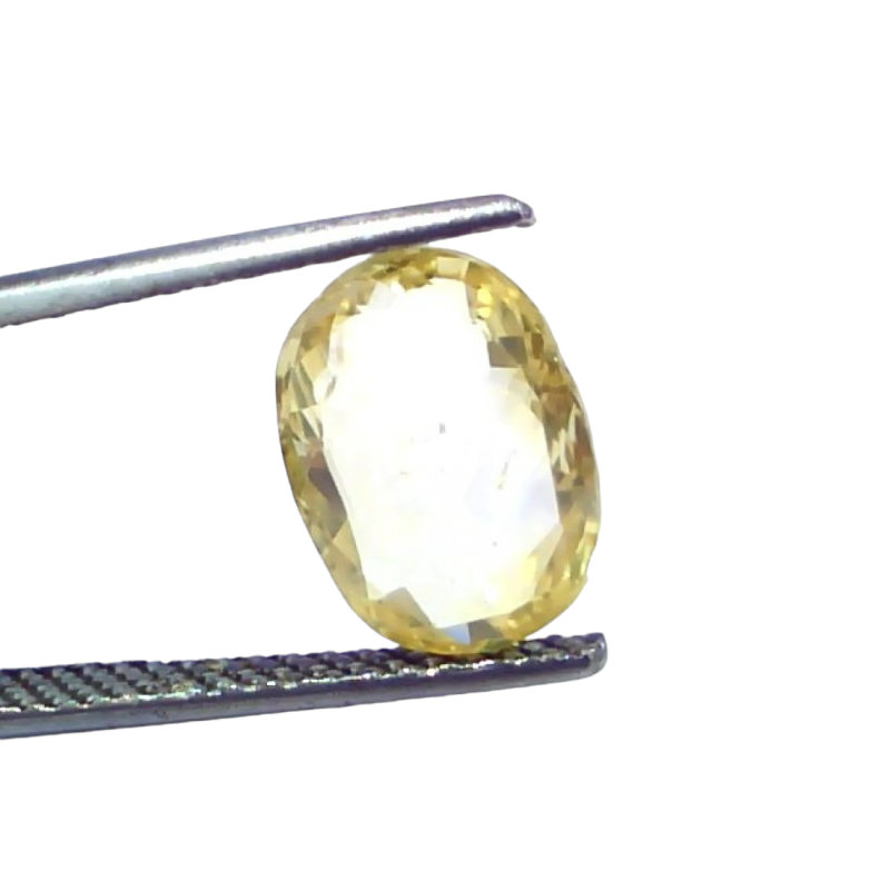 3.97 Ct GII Certified Unheated Untreated Natural Ceylon Yellow Sapphire 3.97 Ct GII Certified Unheated Untreated Natural Ceylon Yellow Sapphire