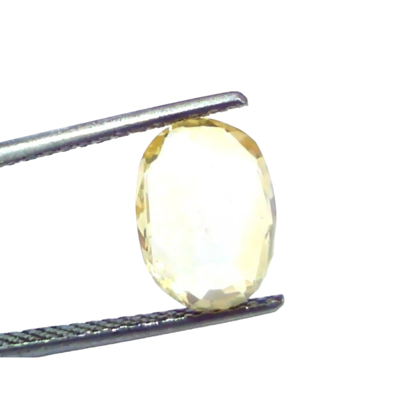 3.97 Ct GII Certified Unheated Untreated Natural Ceylon Yellow Sapphire 3.97 Ct GII Certified Unheated Untreated Natural Ceylon Yellow Sapphire