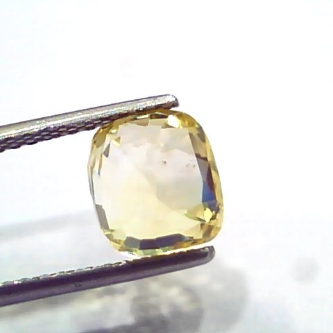 3.98 Ct IGI Certified Unheated Untreated Natural Ceylon Yellow Sapphire