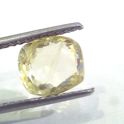 4.00 Ct 6.5 Ratti Unheated Untreated Natural Ceylon Yellow Sapphire