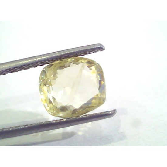 4.00 Ct 6.5 Ratti Unheated Untreated Natural Ceylon Yellow Sapphire