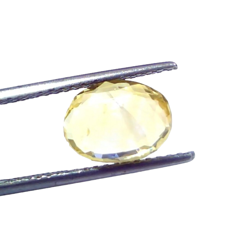 3.99 Ct GII Certified Unheated Untreated Natural Ceylon Yellow Sapphire 3.99 Ct GII Certified Unheated Untreated Natural Ceylon Yellow Sapphire