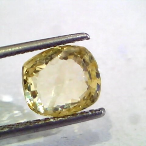 4.00 Ct 6.5 Ratti Unheated Untreated Natural Ceylon Yellow Sapphire