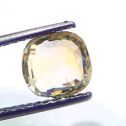 4.06 Ct GII Certified Unheated Untreated Natural Ceylon Yellow Sapphire
