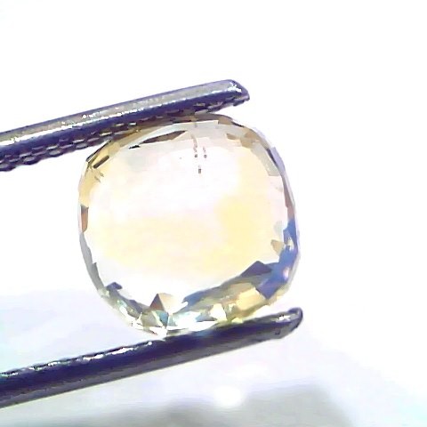 4.06 Ct GII Certified Unheated Untreated Natural Ceylon Yellow Sapphire