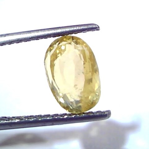 4.01 Ct GII Certified Unheated Untreated Natural Ceylon Yellow Sapphire