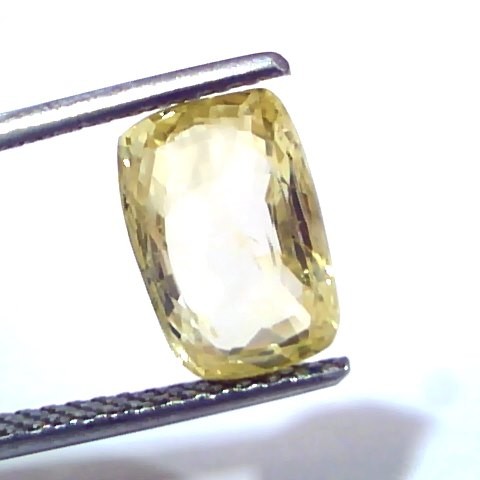 4.01 Ct GII Certified Unheated Untreated Natural Ceylon Yellow Sapphire