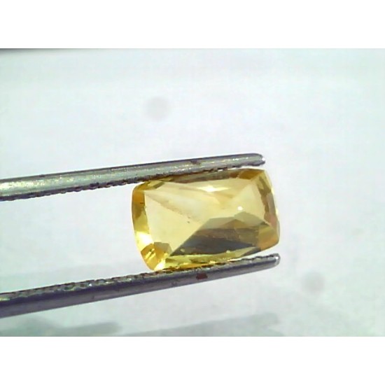 4.03 Ct 6.7 Ratti Unheated Untreated Natural Ceylon Yellow Sapphire