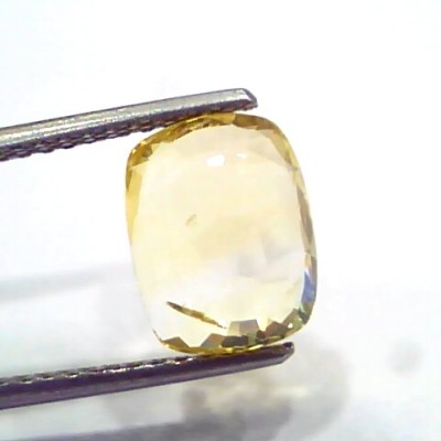 4.01 Ct IGI Certified Unheated Untreated Natural Ceylon Yellow Sapphire