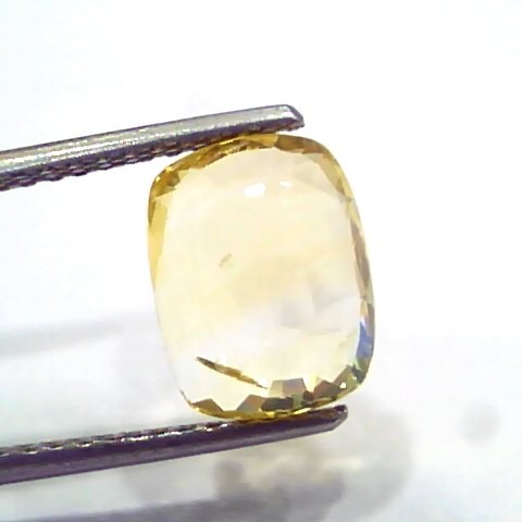 4.01 Ct IGI Certified Unheated Untreated Natural Ceylon Yellow Sapphire