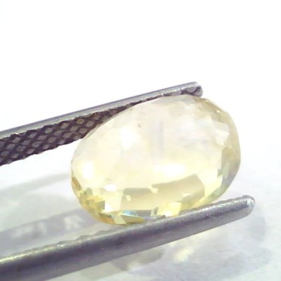4.02 Ct 6.7 Ratti Unheated Untreated Natural Ceylon Yellow Sapphire