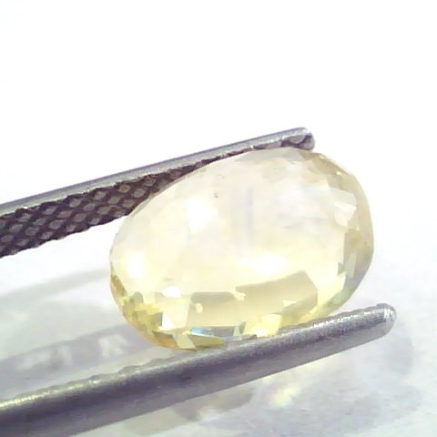 4.02 Ct 6.7 Ratti Unheated Untreated Natural Ceylon Yellow Sapphire