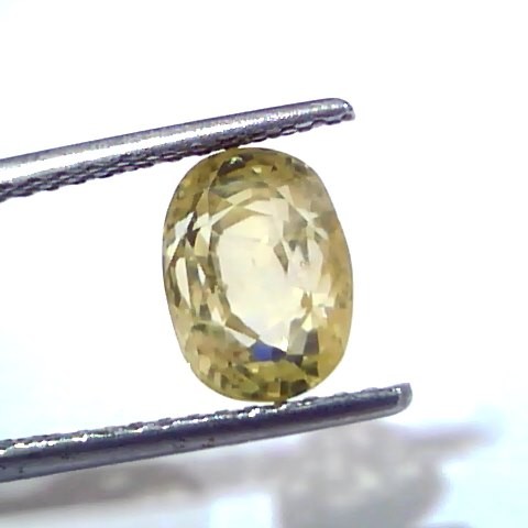 4.02 Ct GII Certified Unheated Untreated Natural Ceylon Yellow Sapphire