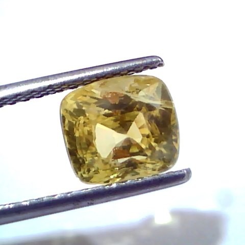 4.02 Ct GII Certified Unheated Untreated Natural Ceylon Yellow Sapphire