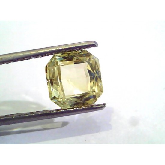 4.03 Ct Unheated Untreated Natural Ceylon Yellow Sapphire Gems