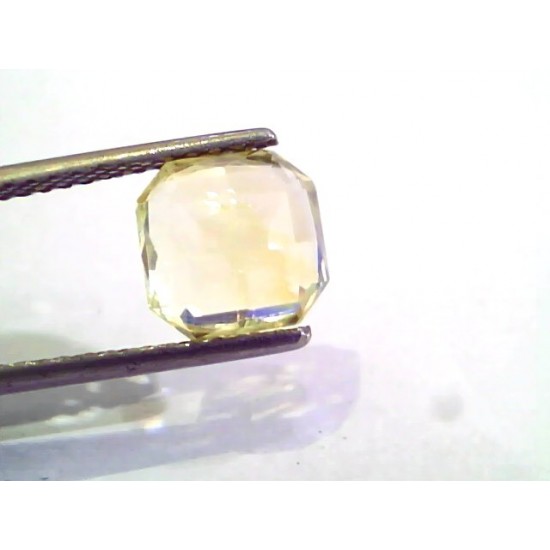 4.03 Ct Unheated Untreated Natural Ceylon Yellow Sapphire Gems