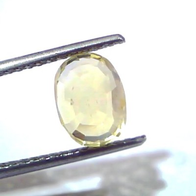 4.02 Ct GII Certified Unheated Untreated Natural Ceylon Yellow Sapphire