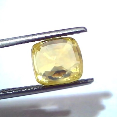 4.02 Ct GII Certified Unheated Untreated Natural Ceylon Yellow Sapphire