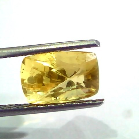 4.03 Ct 6.7 Ratti Unheated Untreated Natural Ceylon Yellow Sapphire