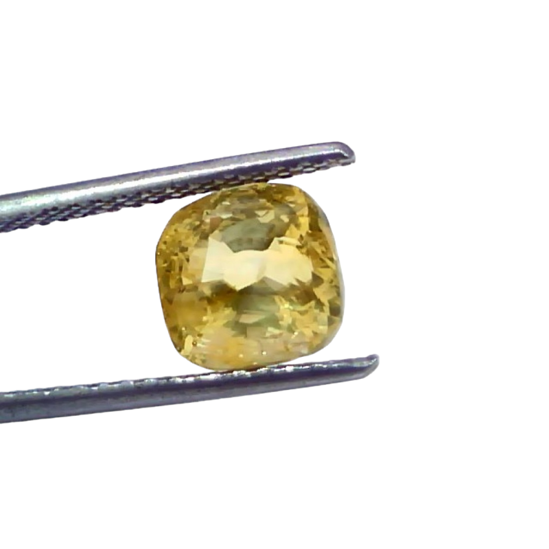 4.03 Ct GII Certified Unheated Untreated Natural Ceylon Yellow Sapphire