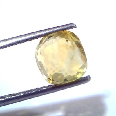 4.03 Ct GII Certified Unheated Untreated Natural Ceylon Yellow Sapphire