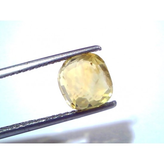 4.03 Ct GII Certified Unheated Untreated Natural Ceylon Yellow Sapphire
