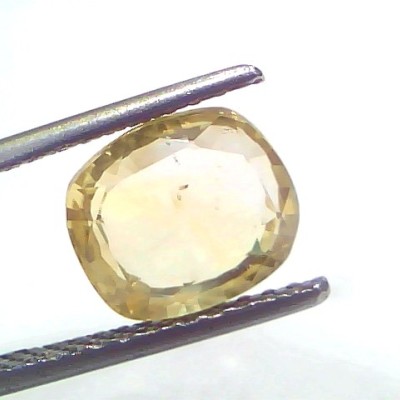 4.03 Ct GII Certified Unheated Untreated Natural Ceylon Yellow Sapphire