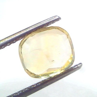 4.03 Ct GII Certified Unheated Untreated Natural Ceylon Yellow Sapphire