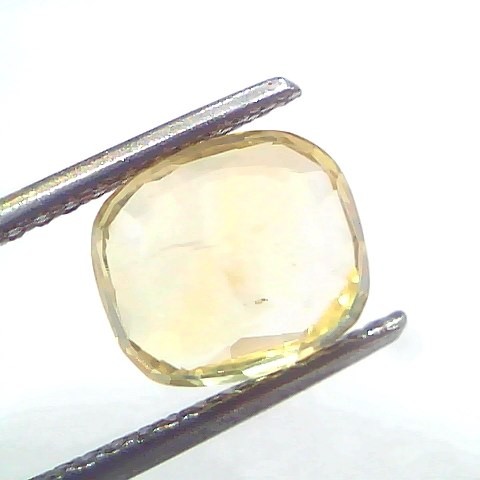 4.03 Ct GII Certified Unheated Untreated Natural Ceylon Yellow Sapphire
