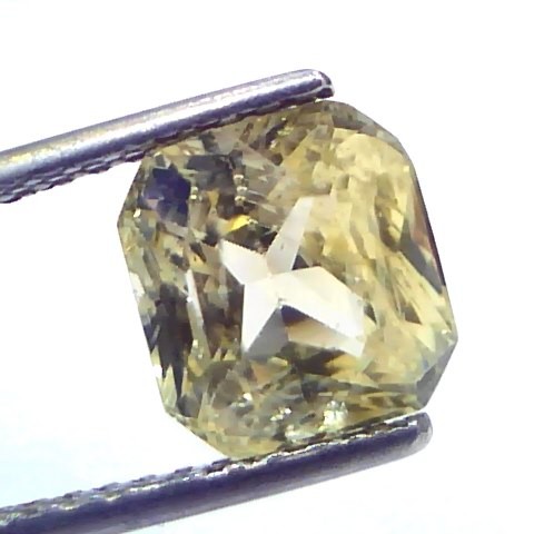 4.04 Ct IGI Certified Unheated Untreated Natural Ceylon Yellow Sapphire AAA