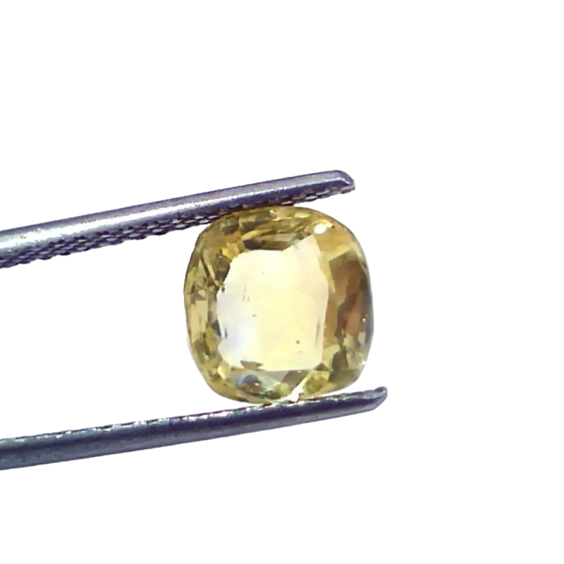 4.04 Ct GII Certified Unheated Untreated Natural Ceylon Yellow Sapphire 4.04 Ct GII Certified Unheated Untreated Natural Ceylon Yellow Sapphire
