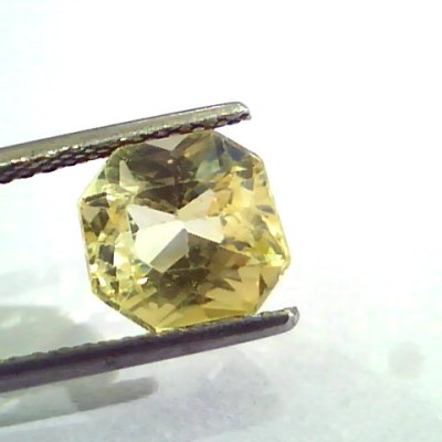 4.04 Ct Unheated Untreated Natural Ceylon Yellow Sapphire Gemstone