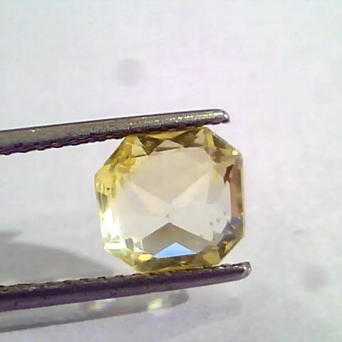 4.04 Ct Unheated Untreated Natural Ceylon Yellow Sapphire Gemstone